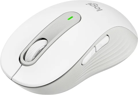 Logitech Signature M650 Mouse inalámbrico - para Manos pequeñas y Medianas, 2 años de batería, Clicks silenciosos, Botones Personalizables, Bluetooth, PC/Mac/multidispositivo/Chromebook - Blanco