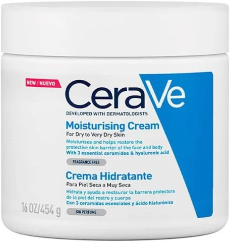CeraVe Crema Hidratante Facial y Corporal para Piel Seca 454g