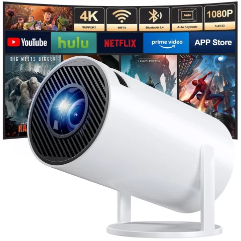 LXJADAP Mini Proyector Portatil 2026, Proyector 4K, 250ANSI/10000 lúmenes