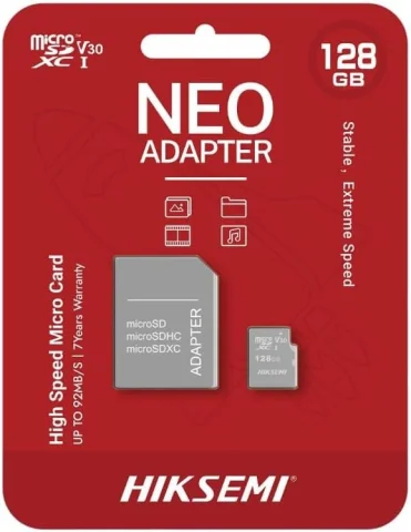 HIKSEMI Tarjeta MicroSD, C1, 128GB, Lectura: 92MB/s